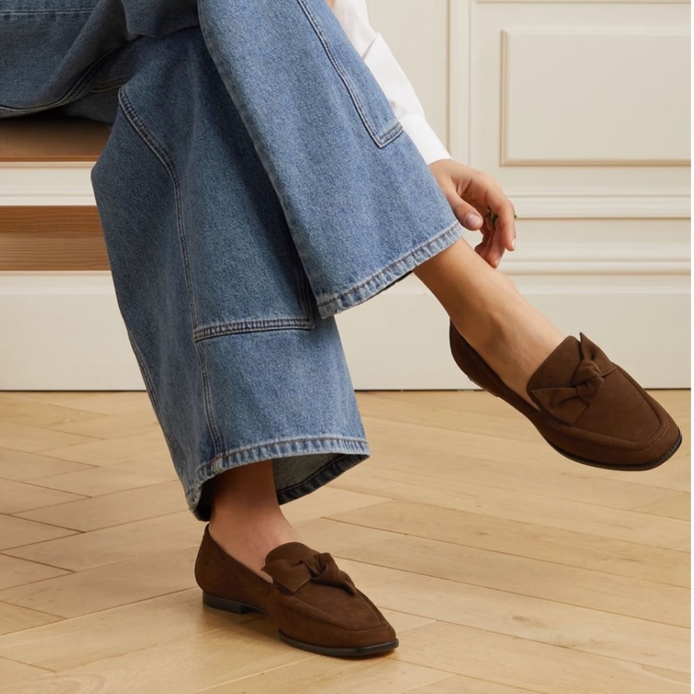 ALEXANDRE BIRMAN Maxi Clarita suede loafers 38